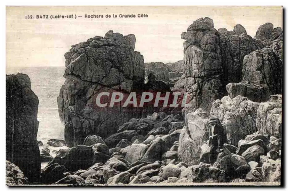 Batz (Loire-Inf) — Rochers de la Grande Côte — F. Chapeau, Nantes - Frente