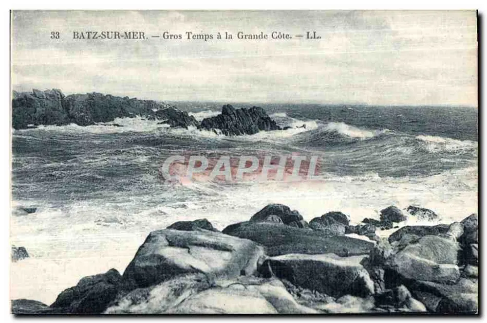 Batz-sur-Mer — Stürmisches Wetter an der Grande Côte — LL. — Nr. 33 - Vorderseite