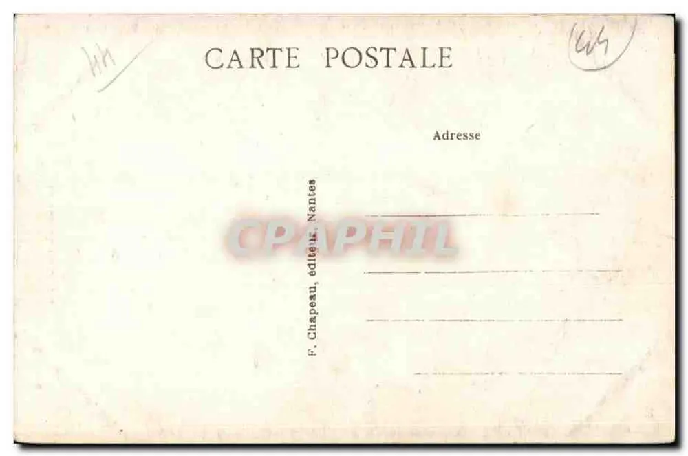 Batz (Loire-Inf.) — Garganta nos Rochos da Dilanne, A Veneleta do Diabo — F. Chapeau, editor Nantes - Verso