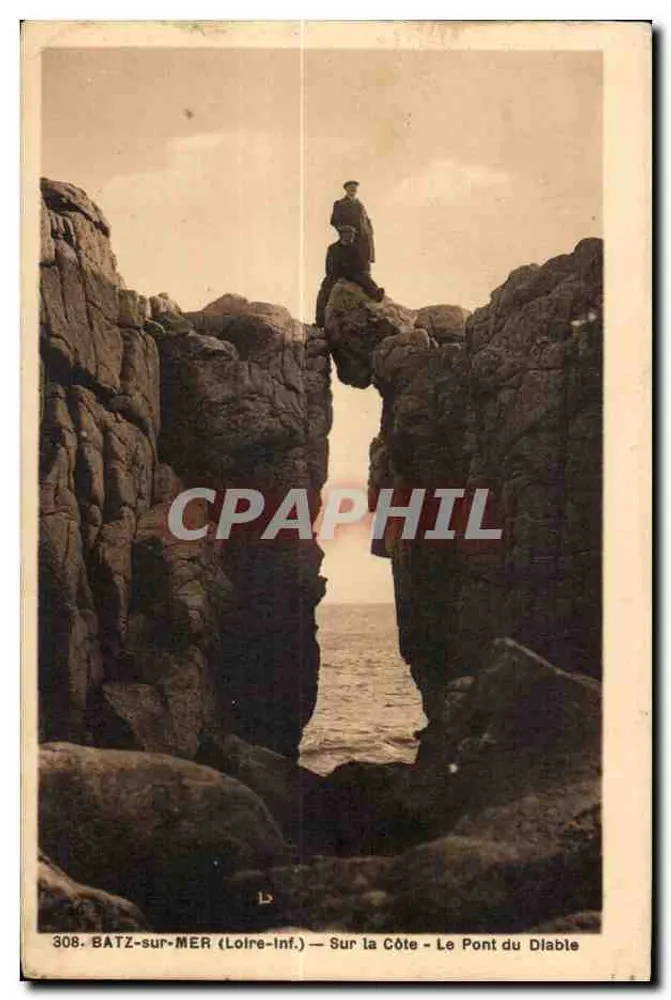 Batz-sur-Mer (Loire-Inf.) — Na Costa — O Ponte do Diabo - Frente