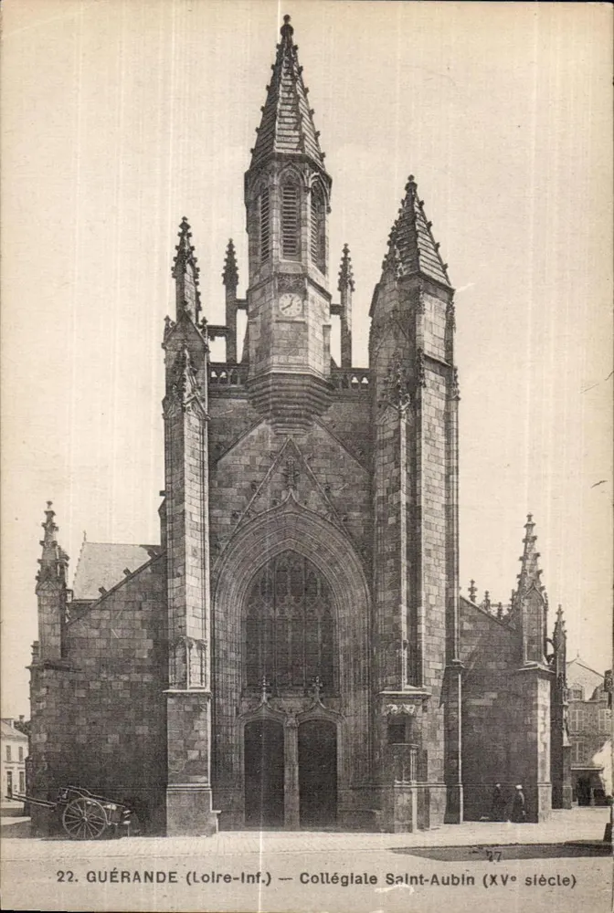 Guérande (Loire-Inf.) — Kollegiatkirche Saint-Aubin (15. Jahrhundert) - Vorderseite