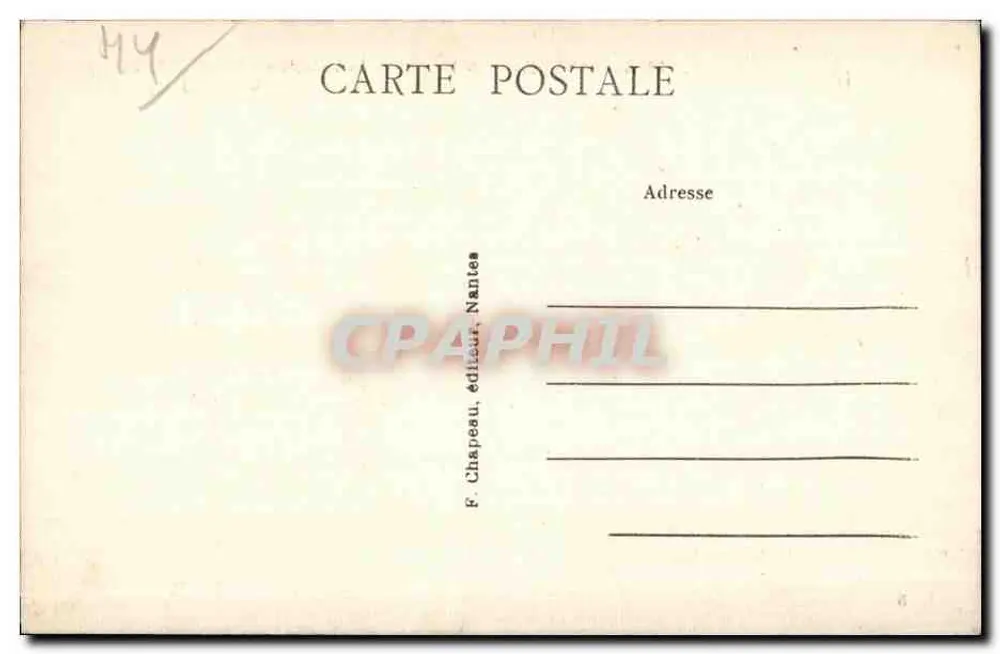 Guérande (Loire-Inf.) — Kollegiatstift Saint-Aubin (15. Jahrhundert) — Südseite — F. Chapeau, Nantes - Rückseite