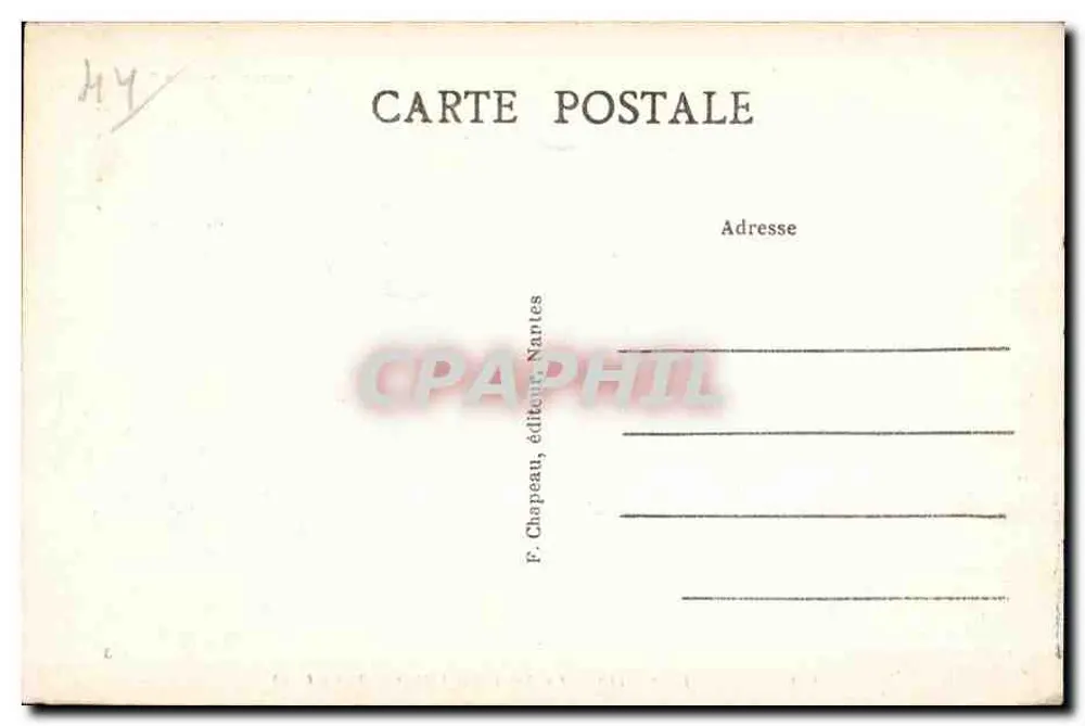 Guérande (Loire-Inf.) — La Porte Saint-Michel (15. Jahrhundert) — F. Chapeau, Verlag Nantes - Rückseite