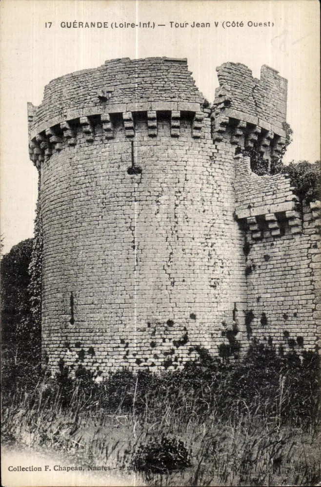 Guérande (Loire-Inf.) — Turm Jean V (Westseite) — Sammlung F. Chapeau, Nantes — Nr. 17 - Vorderseite