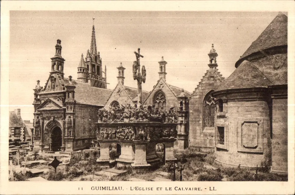 Guimiliau - Die Kirche und der Calvary - LL - Vorderseite