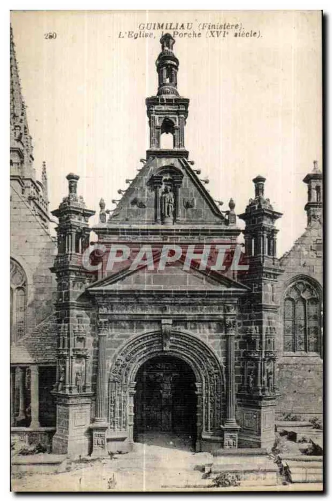 Guimiliau (Finistère) — Die Kirche, der Portal (16. Jahrhundert) — Verlag: A. Téni & Fils, Paris - Vorderseite