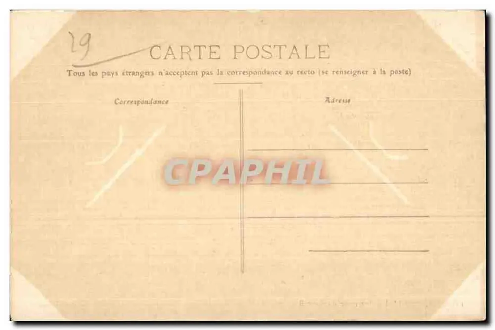 Guimiliau — Interior del Portal — editor anónimo, n° 1140 - Reverso