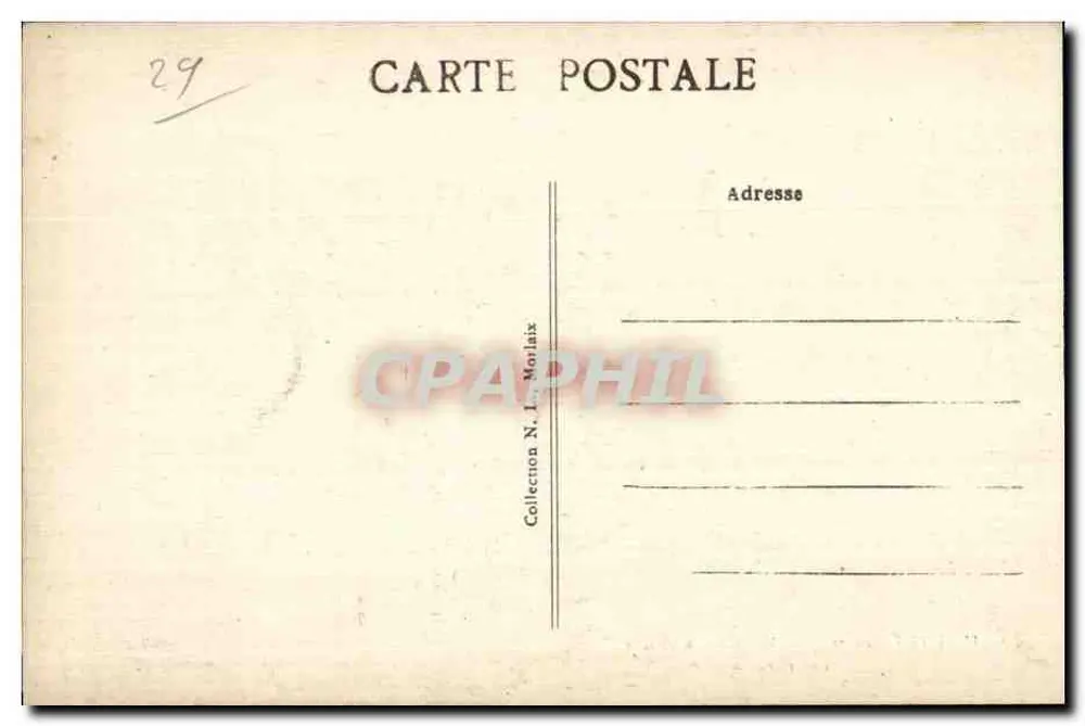 Guimiliau (Finistère) — Innenansicht des Portals — unbekannter Verlag, Nr. 50 - Rückseite