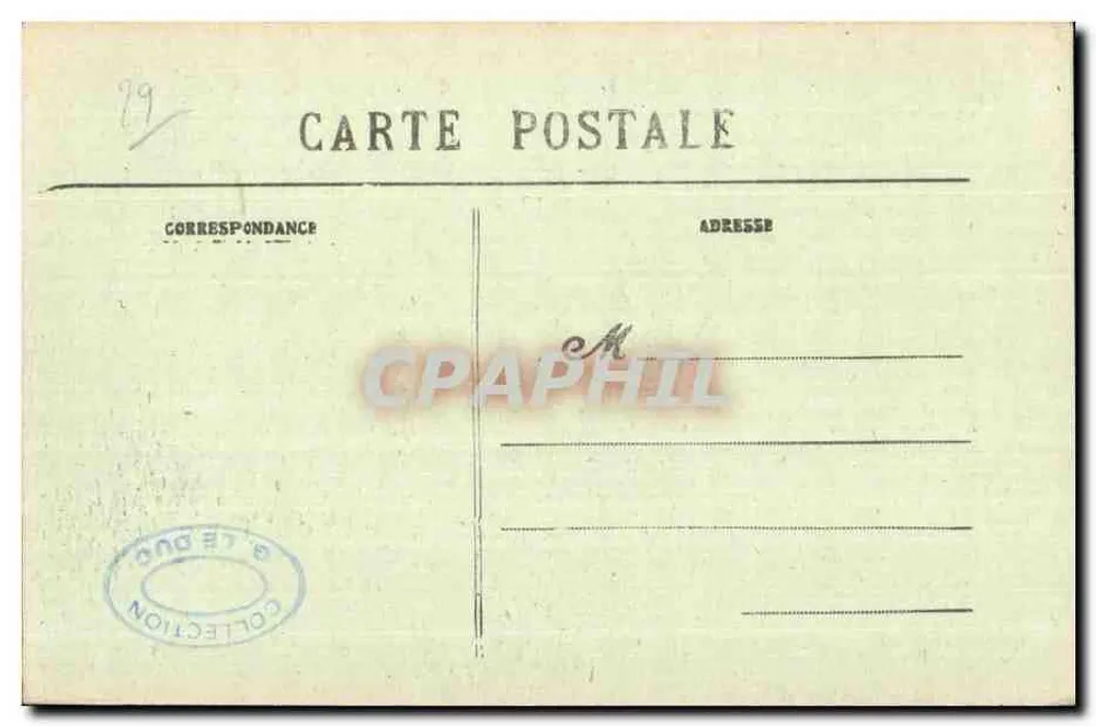 Douarnenez — Perspectiva tirada da Praia do Riz — editor não identificado, n° de série 83 - Verso