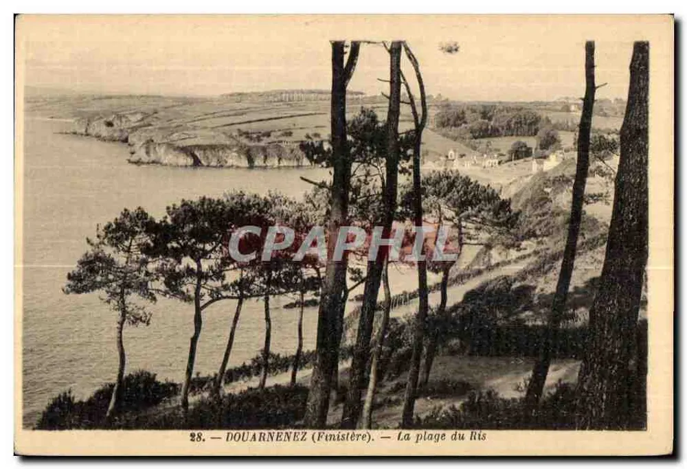 Douarnenez (Finistère) — A praia do Ris — Edição Angell - Frente