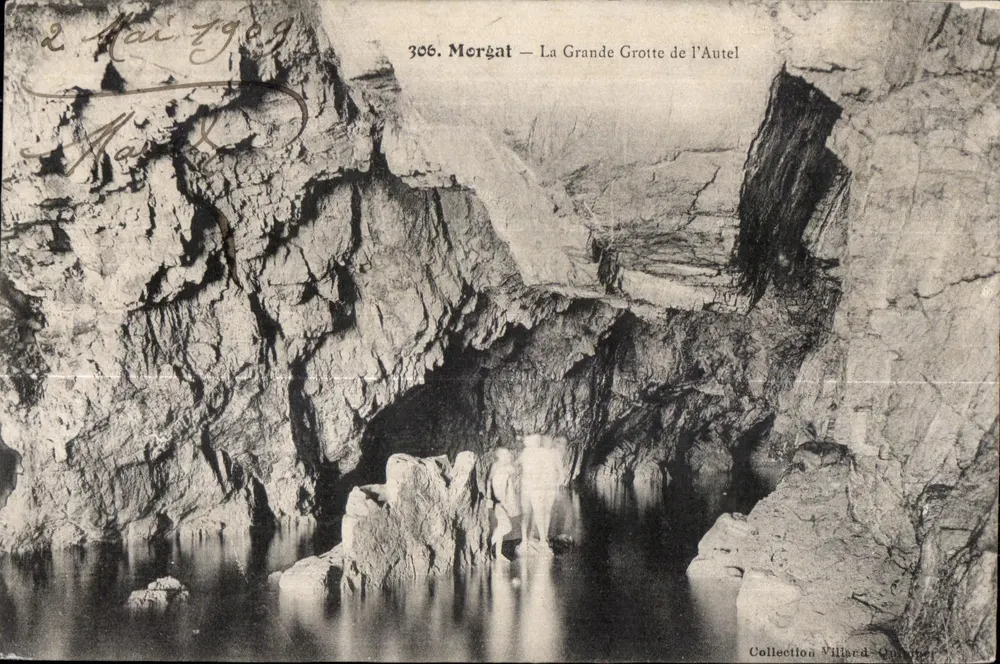 Morgat — La Grande Grotte de l'Autel — Colección Villard-Ouverture - Anverso