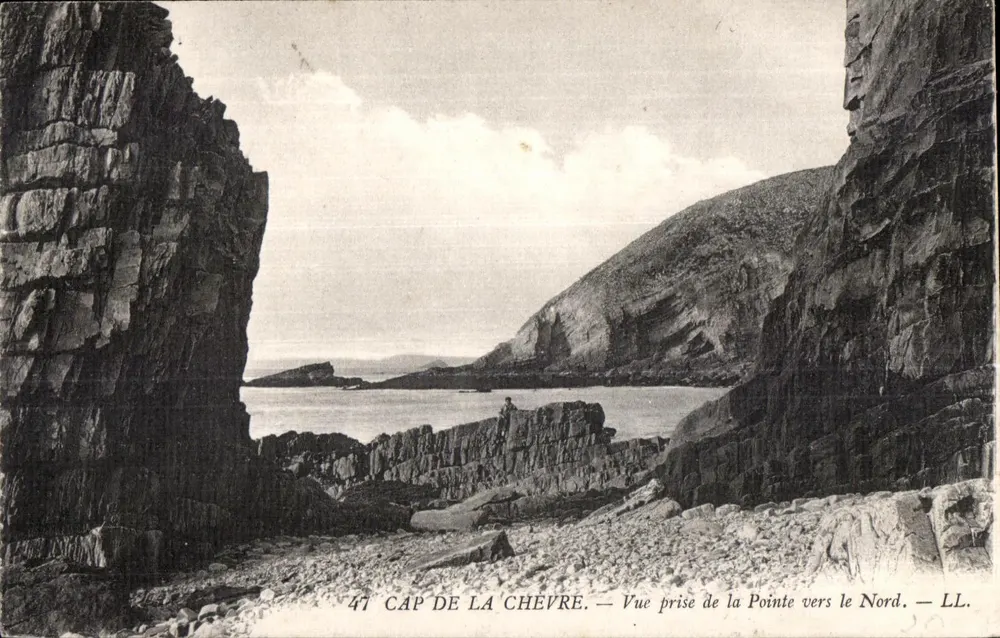 Cap de La Chèvre — Ansicht vom Punkt nach Norden — LL. - Vorderseite