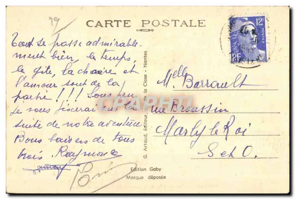 Morgat — Ansicht des Cap de la Chèvre vom Schloss Dinant — Gaby - Rückseite