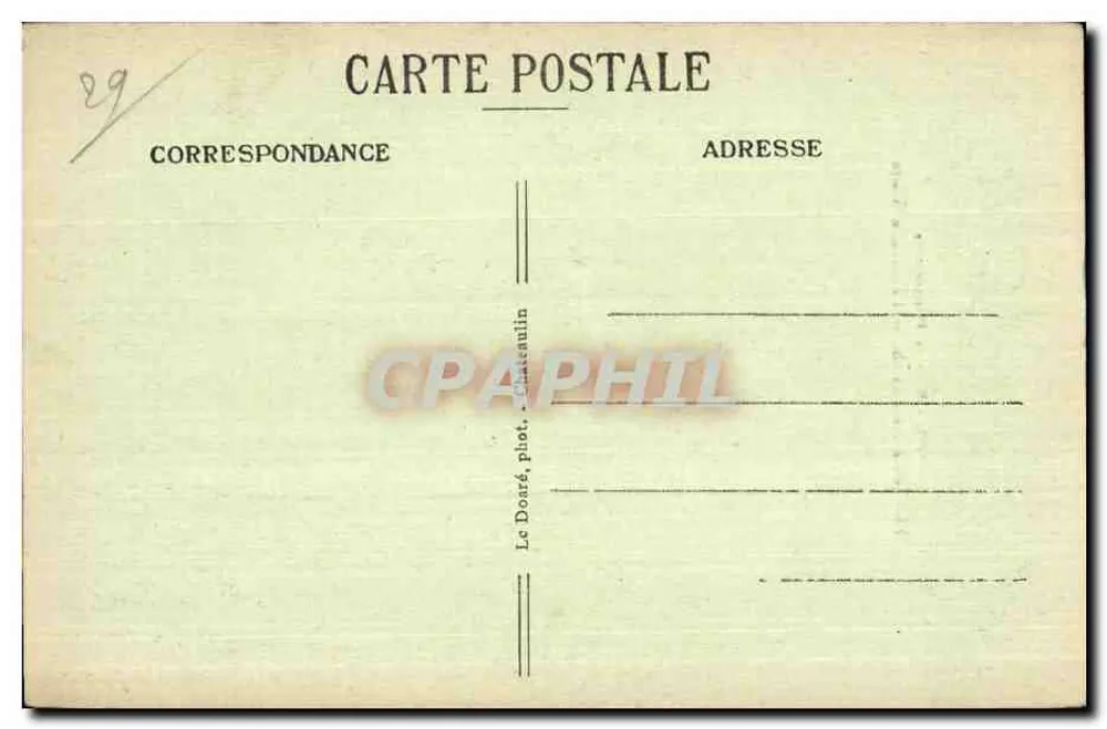 Pentrez-les-Bains — La Grande Grotte — Baie de Douarnenez — editor Le Doaré, Châtenulin - Verso