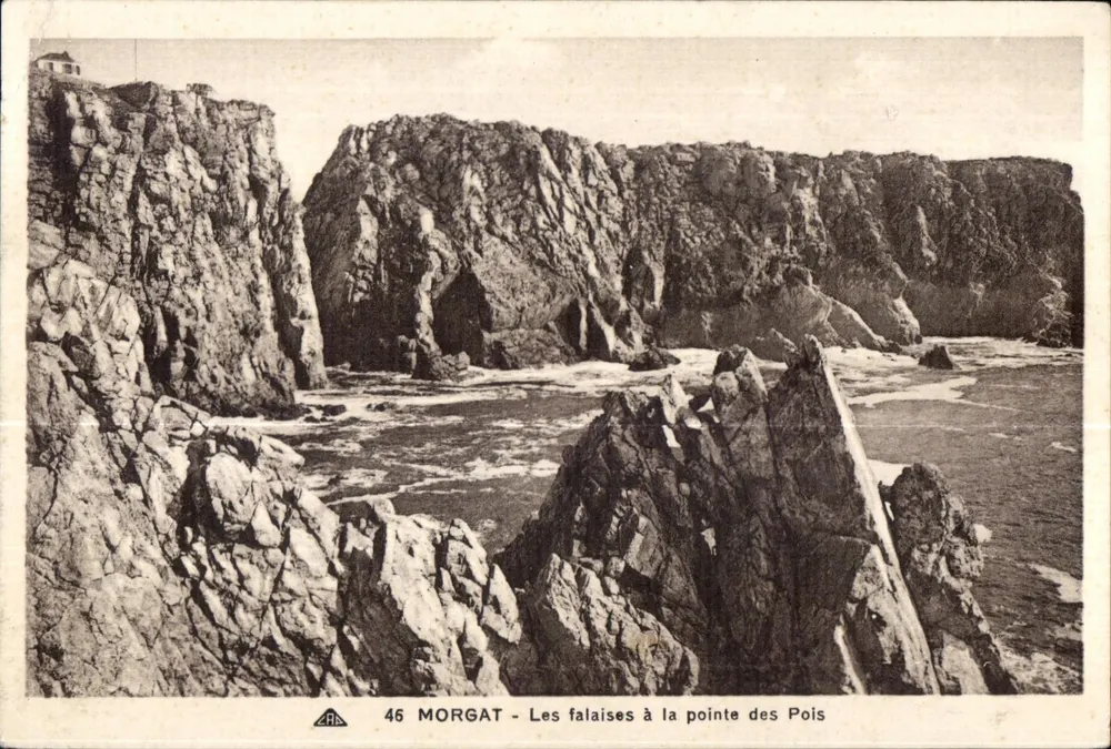 Morgat - Ansicht der Klippen an der Spitze des Pois — n° 46 - Vorderseite