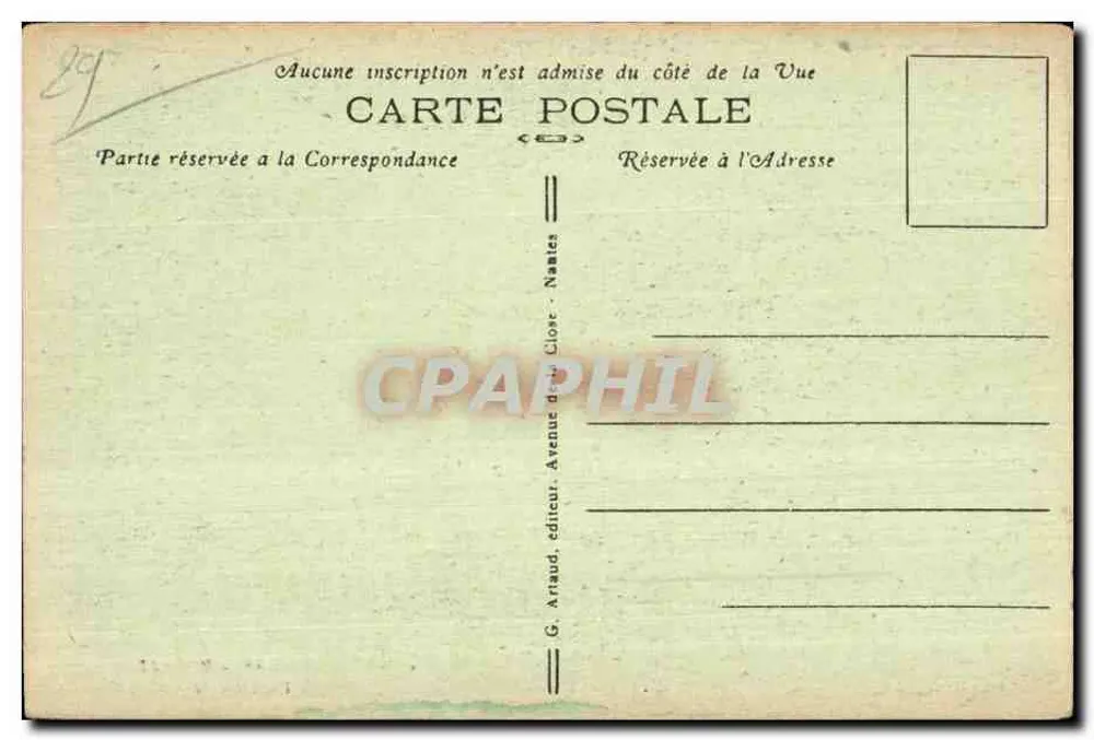 Falésias de Ruitlance — Morgat — G. Arraud, editor - Verso