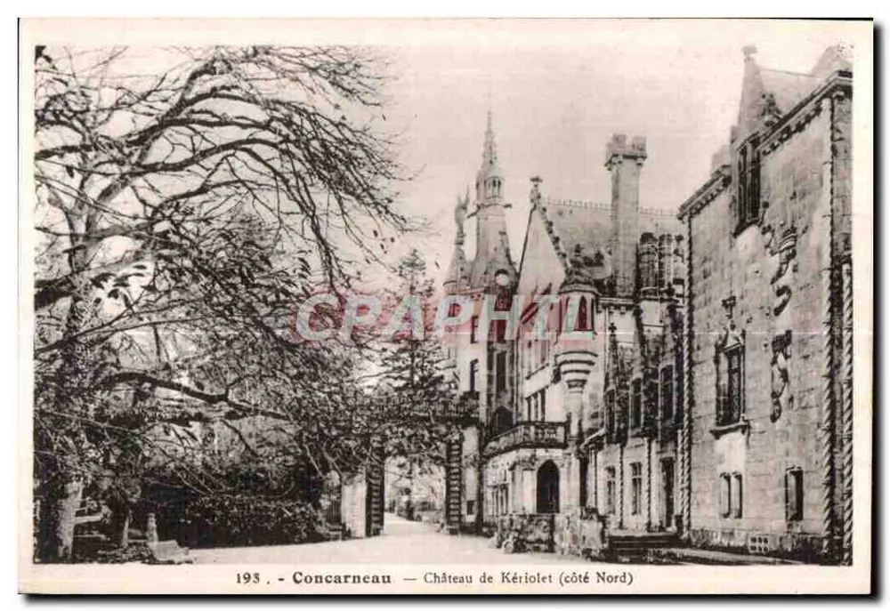 Concarneau — Castelo de Kériolet (lado Norte) - Frente