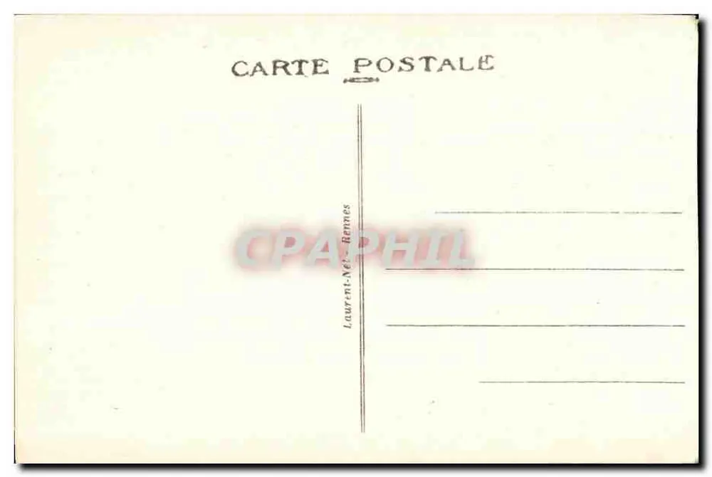 Rennes — Le Thabor — Entrada da Rue de Paris — editor Laurent, n° 4491 - Verso