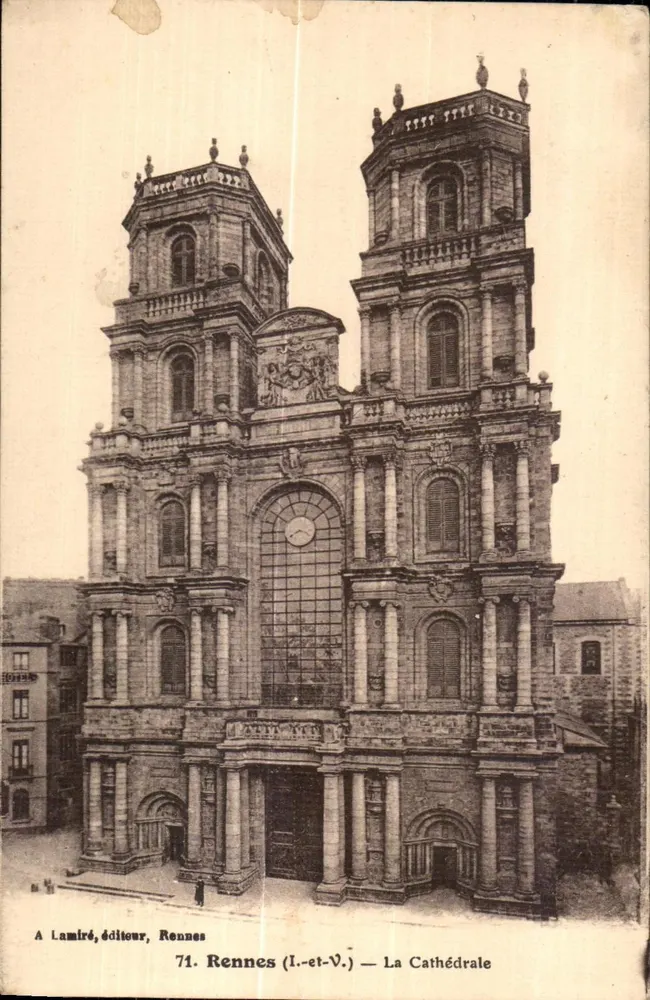 Rennes (Ille-et-Vilaine) — A Catedral — A Lamiré, editor, Rennes, n°71 - Frente