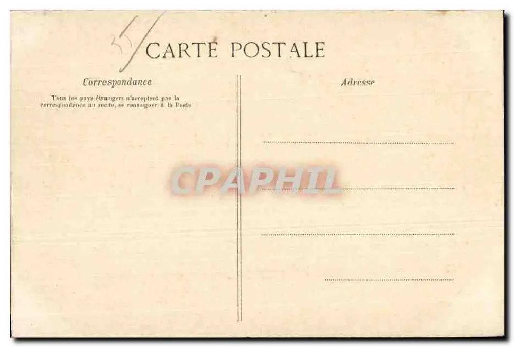 Rennes — Der neue Garten des Thabor — Verlag E. Mont-Rousselin, Nr. 1055 - Rückseite
