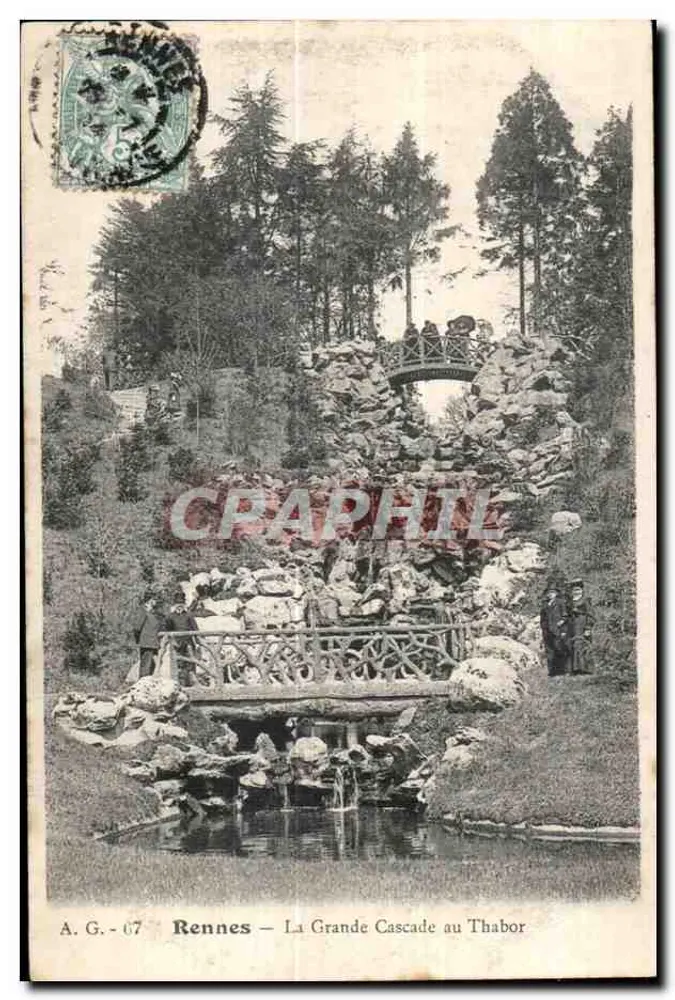 Rennes — A Grande Cascata no Thabor — A.G. - 67 - Frente