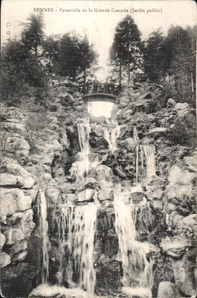 Rennes - Passerelle de la Grande Cascade (Jardin public) — A.G. 73 - Vorderseite