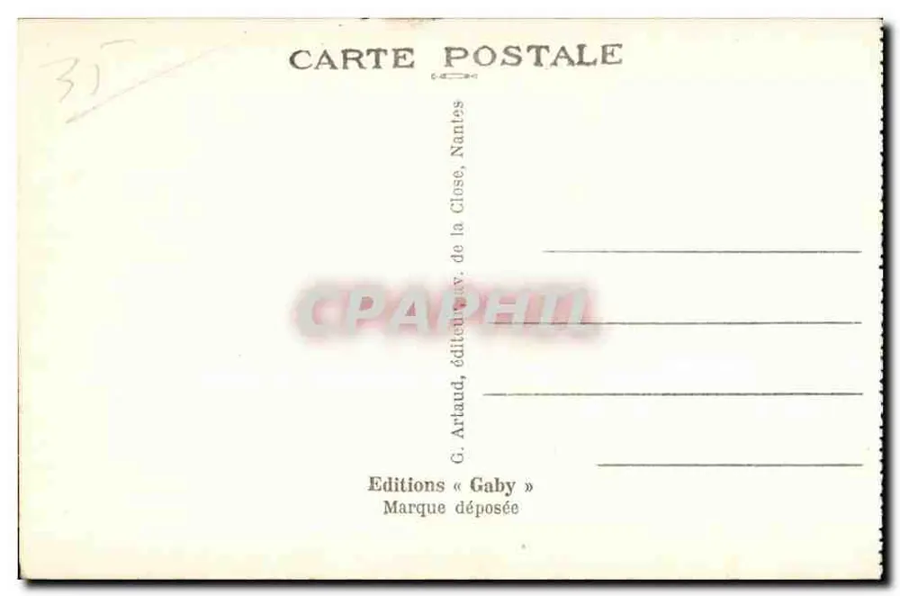 Rennes — Jardins do Thabor — Graby - Verso