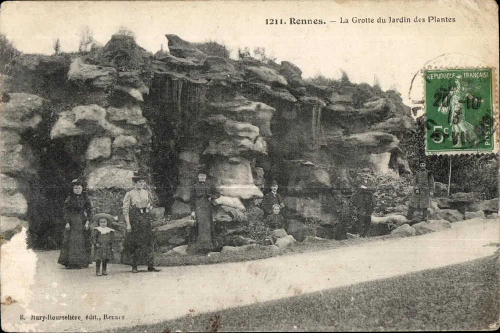 Rennes — La Grotte du Jardin des Plantes — Éditeur K. Mary-Rousselière, Rennes - Vorderseite