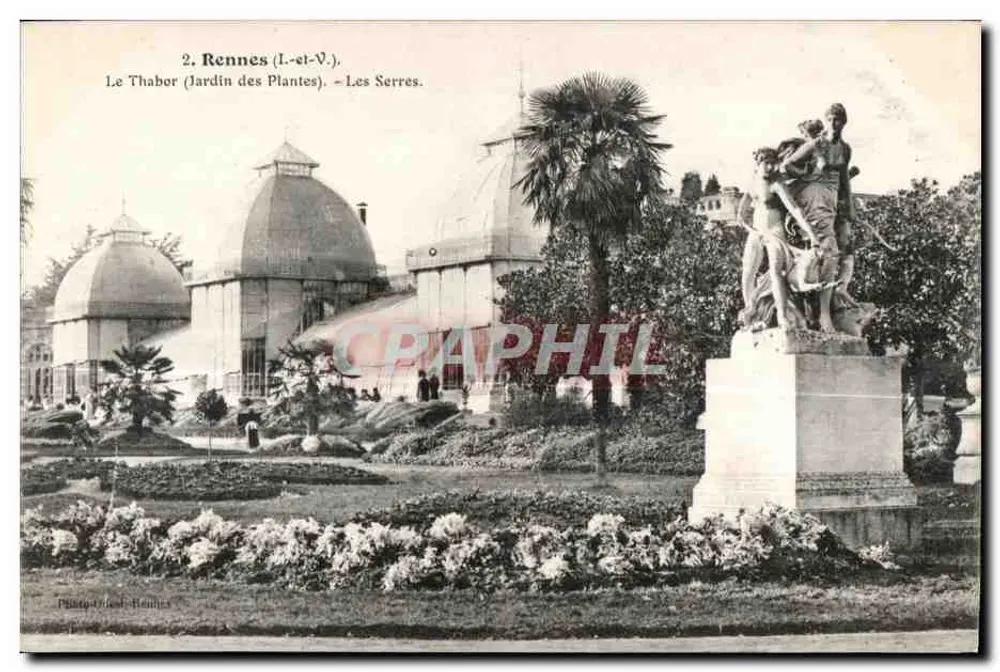 Rennes (Il-et-V.). Le Thabor (Jardin des Plantes) — Les Serres. - Vorderseite