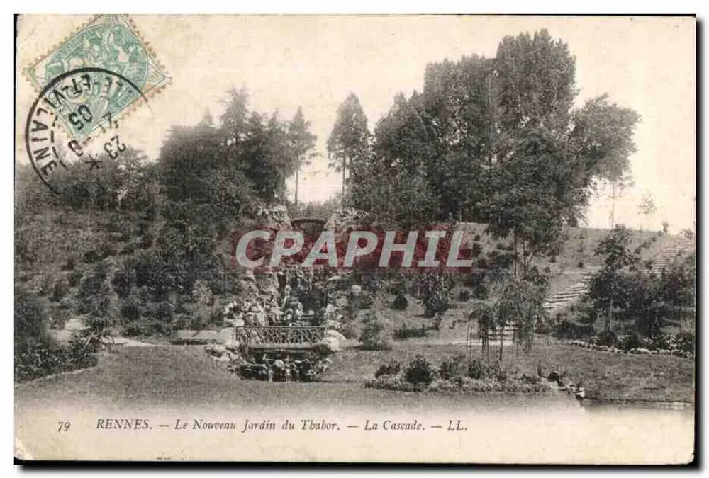 Rennes — Der neue Garten des Tabor — Der Wasserfall — LL. - Vorderseite