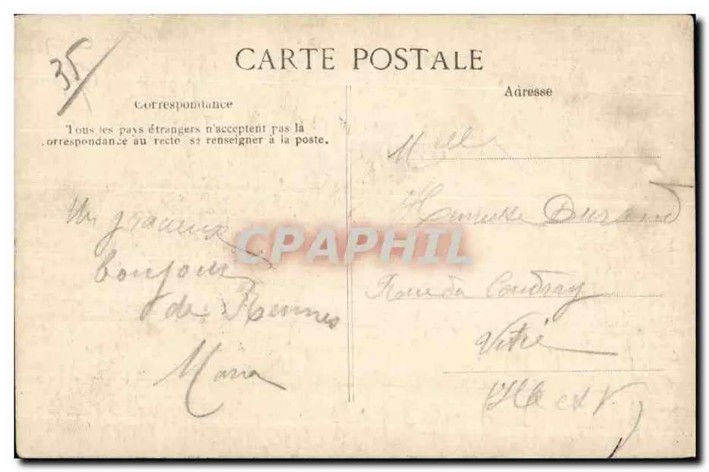 Rennes — Le Thabor — Os pontes rústicos — A.G. 74 - Verso