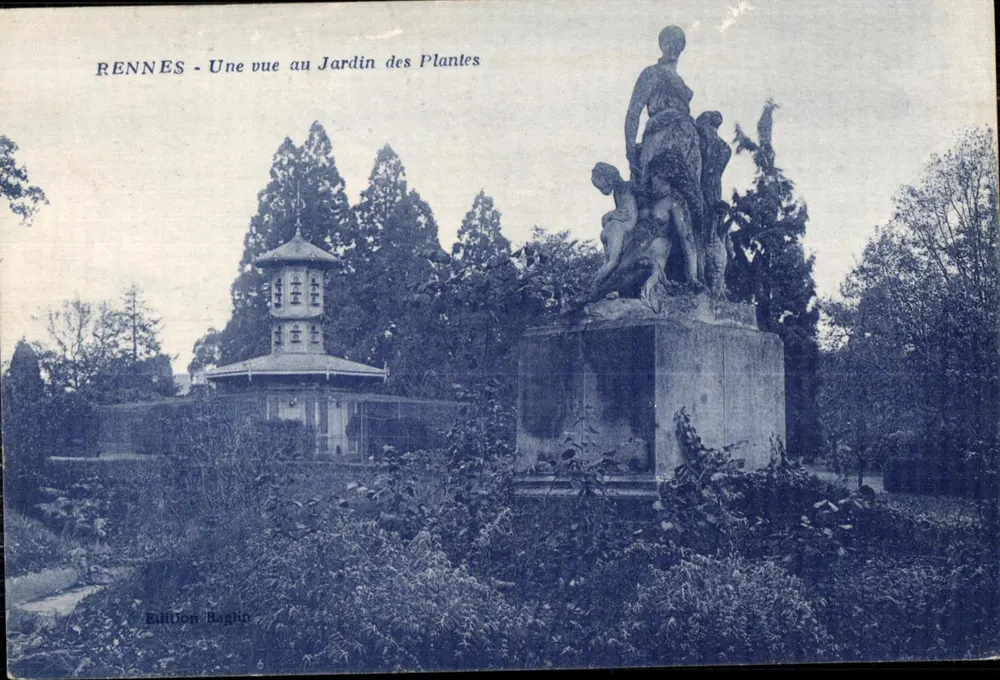 Rennes - Ansicht im Jardin des Plantes — Verlag Regin - Vorderseite