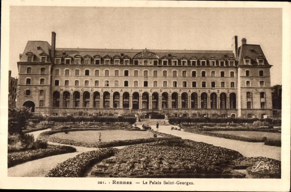 Rennes — O Palácio Saint-Georges — editor Lollis, n° 201 - Frente