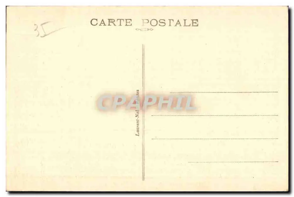 Rennes — O Palácio Saint-Georges — editor Lollis, n° 201 - Verso