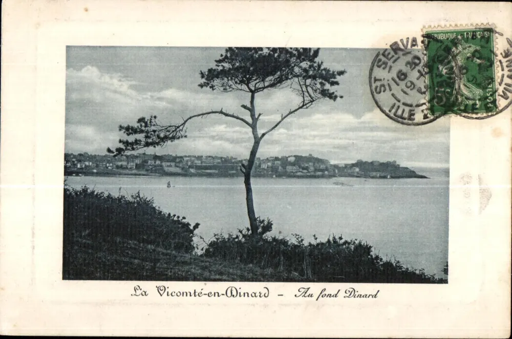 Die Vicomté-en-Dinard — Im Hintergrund Dinard — Unbekannter Verlag, Seriennummer nicht sichtbar - Vorderseite