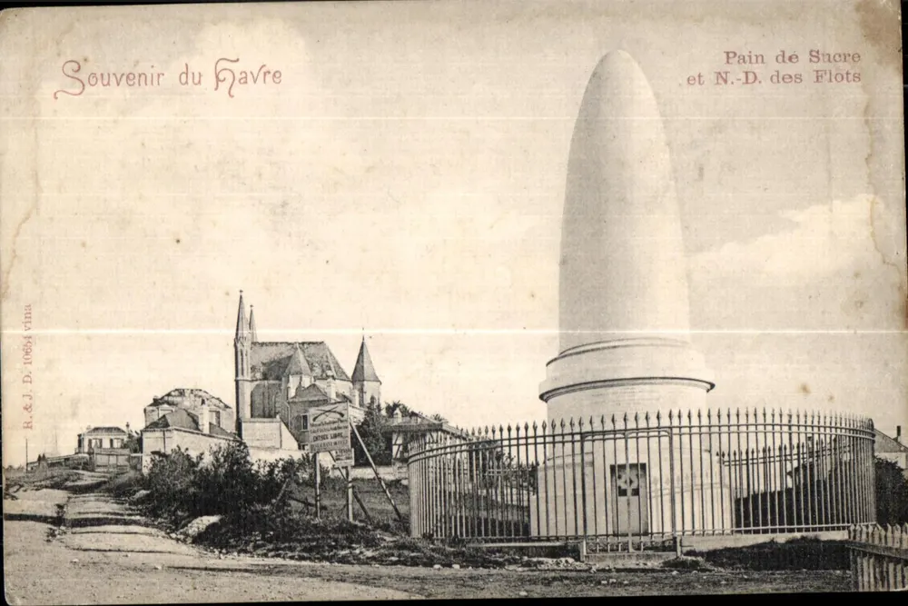 Souvenir von Havre — Kirche und Denkmal der Toten — Verlag R.&J. D. 10654 - Vorderseite
