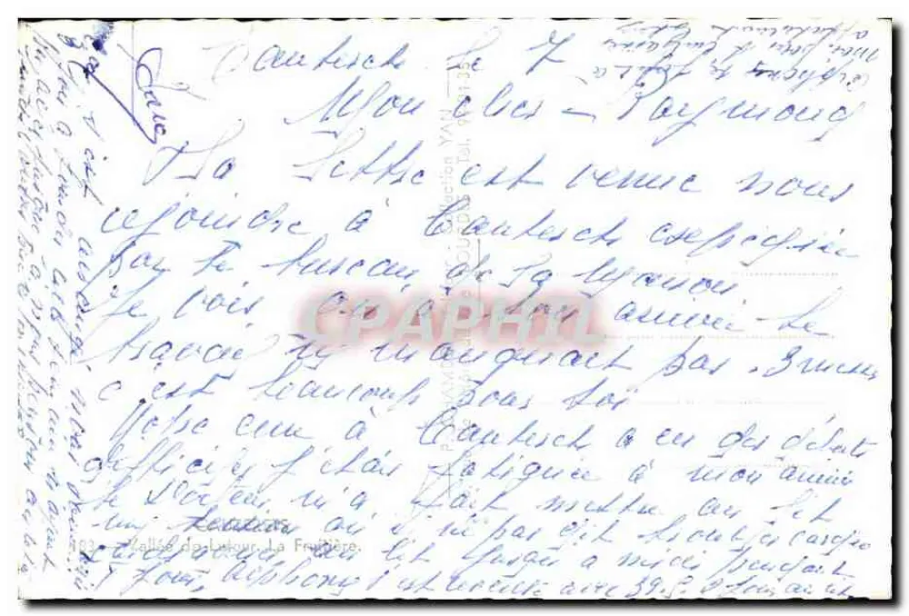 Vallée de Lébouroy — La Frérie — Editor Y. P. (Yvon P.) - Verso