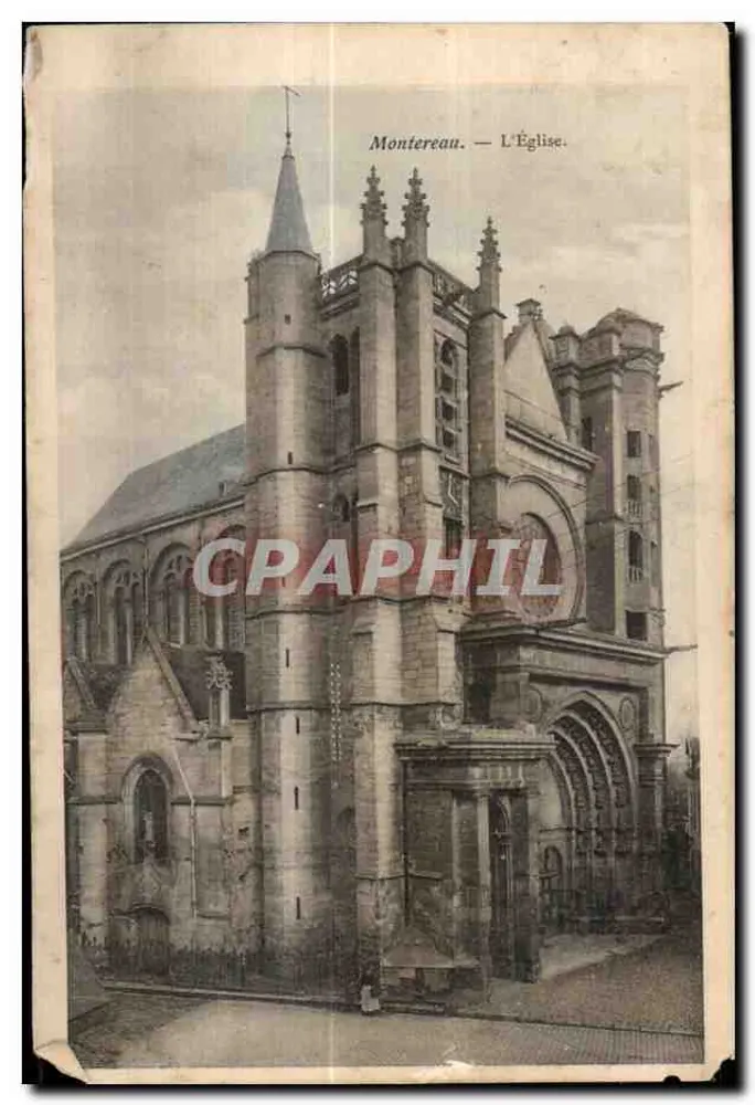Montereau — De Kerk — uitgever niet geïdentificeerd - Voorkant