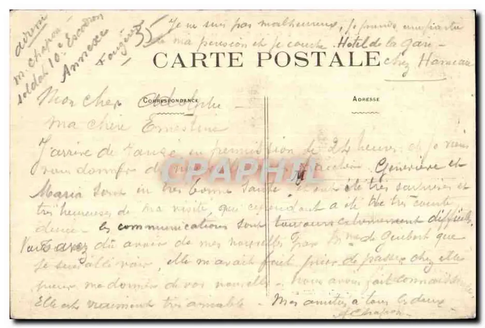 Fougères (Il.-B.V.) — Das Schloss und allgemeiner Blick auf Rillé — Édition Renodet - Rückseite