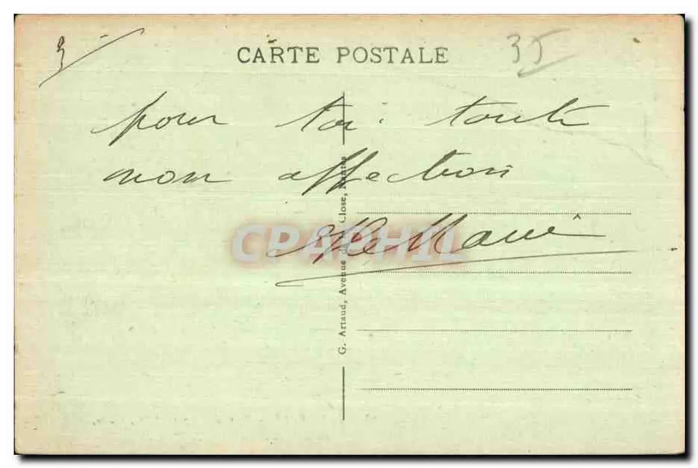 Fougères - Türme von Coigny und Mélu sine (14. Jahrhundert) — Verleger G. Arnaud, n° 43 - Rückseite
