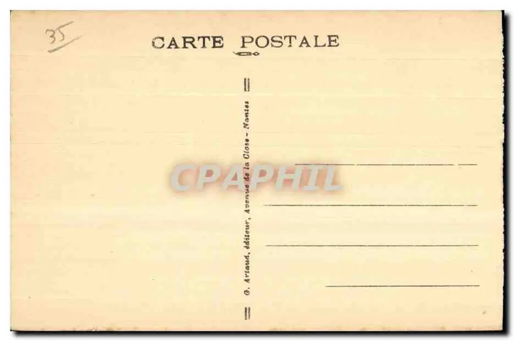 Fougères — Tour Raoul (15. Jahrhundert) — G. Artaud, Nantes - Rückseite