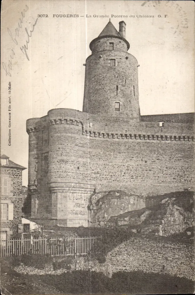 Fougères — Die Große Pforte des Schlosses — G.F. — Sammlung Gréman Fils - Vorderseite