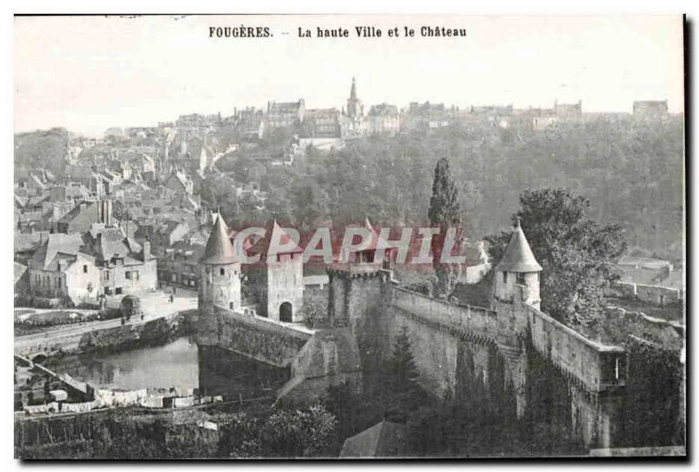 Fougères — Die Hohe Stadt und das Schloss - Vorderseite