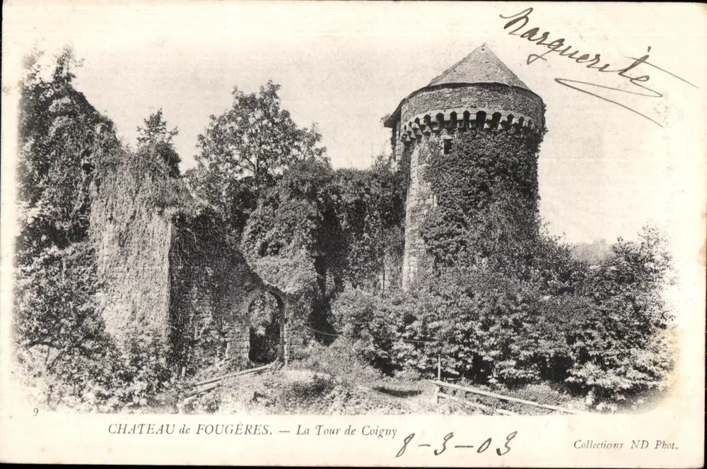 Schloss Fougères — Turm von Coigny — Rasquerete - Vorderseite