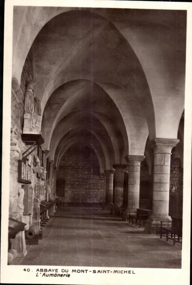 Abtei Mont-Saint-Michel — Die Aumönerie — Éditions Monuments Historiques, n°40 - Vorderseite