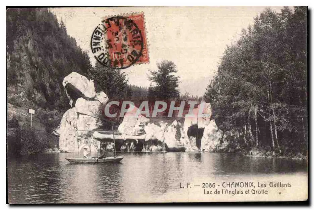 Chamonix — Les Gaillants, See des Engländers und Höhle — L.F. 2086 - Vorderseite