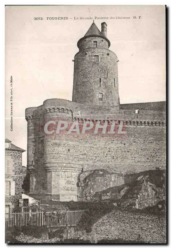Fougères — La Grande Poterne du Château — G.F. — Collection Girmman, St-Malo - Vorderseite