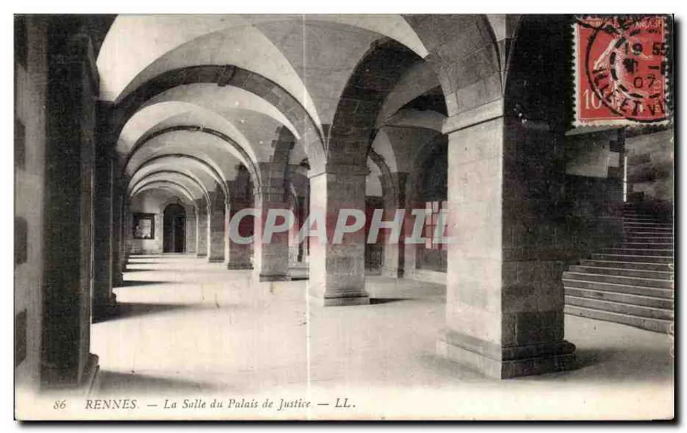 Rennes — Der Saal des Palais de Justice — LL. — n°86 - Vorderseite