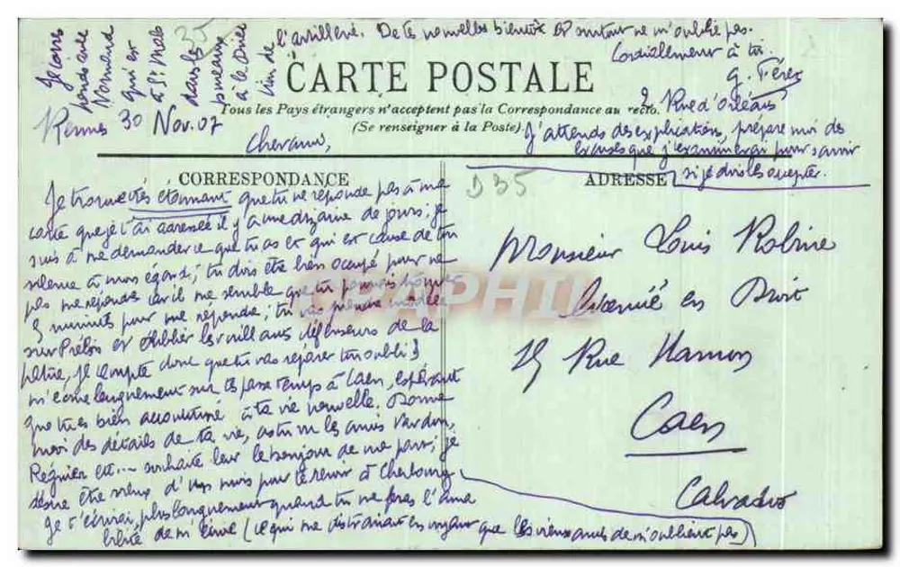 Rennes — Der Saal des Palais de Justice — LL. — n°86 - Rückseite