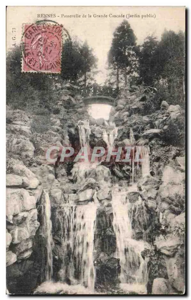 Rennes - Passerelle de la Grande Cascade (Jardin public) - Vorderseite